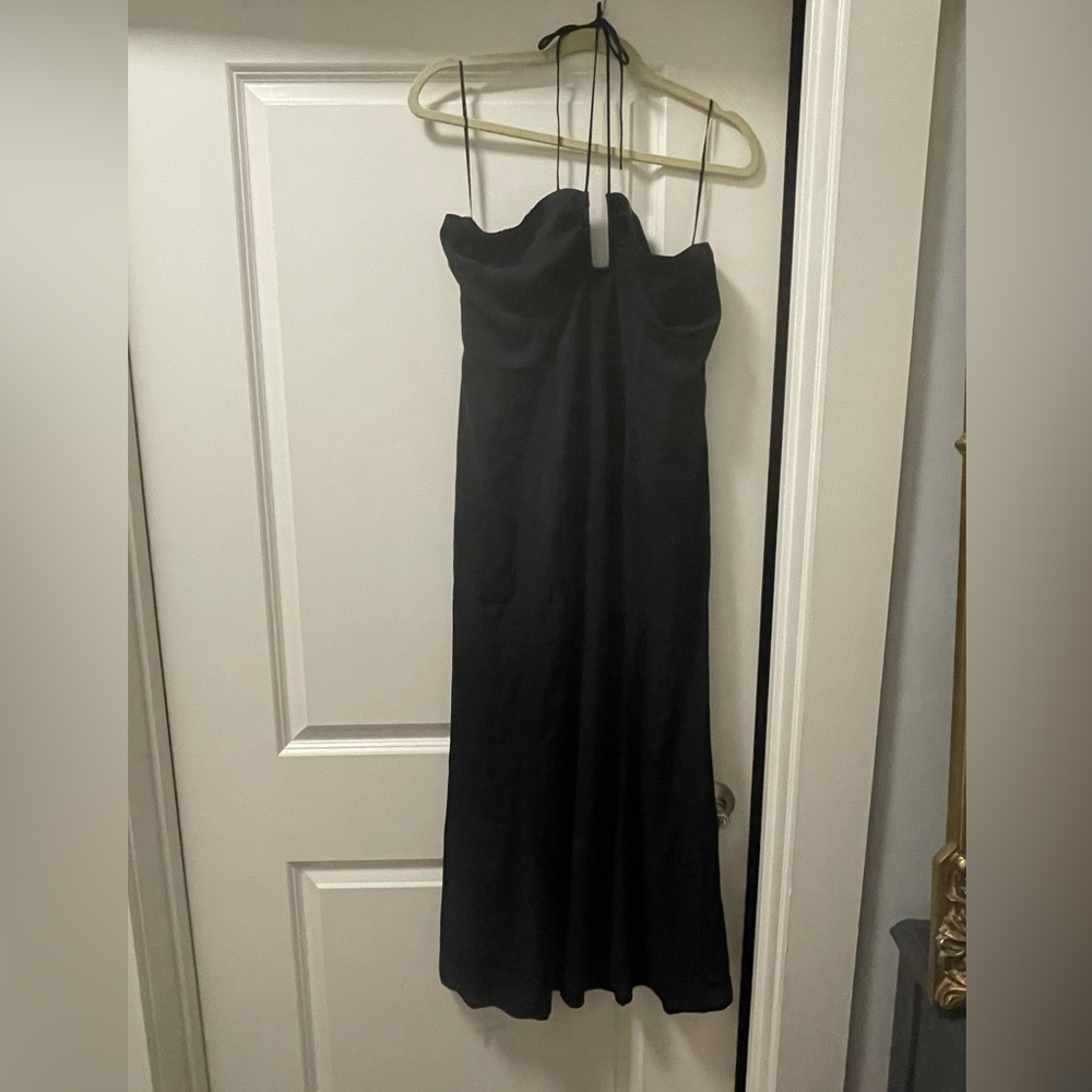 Black halter slip dress. NWT Abercrombie
